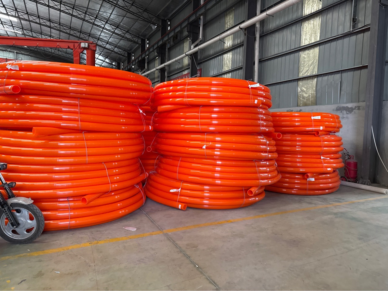 PE电力管 非开挖管道 电力拉管 预应力波纹管内衬PE加厚管