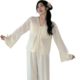 Pajamas Long-sleeved Women's Satin Ice Silk Thin French Style Sweet Girl Lace Stitching Home Clothes Women's suit Ruffles
