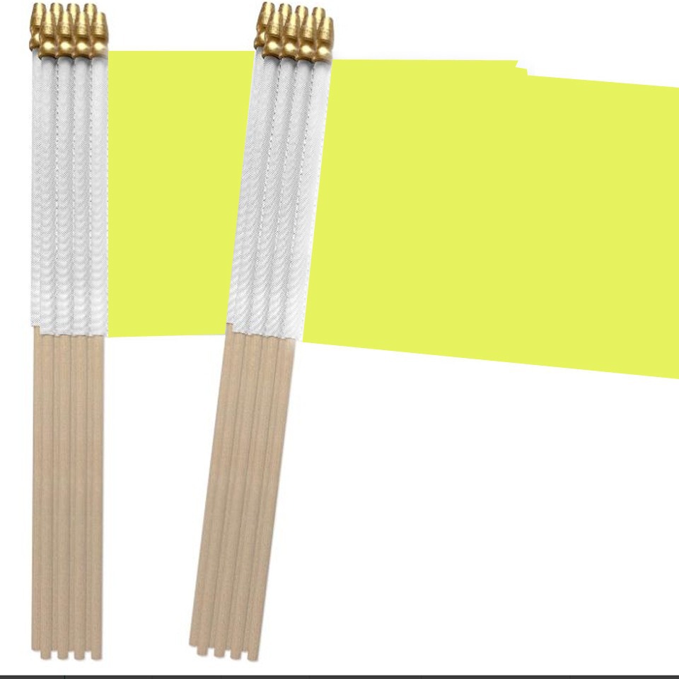 8号金尖头实心杆手摇小彩旗批发五色七色彩旗 14x21cm 手摇旗指挥