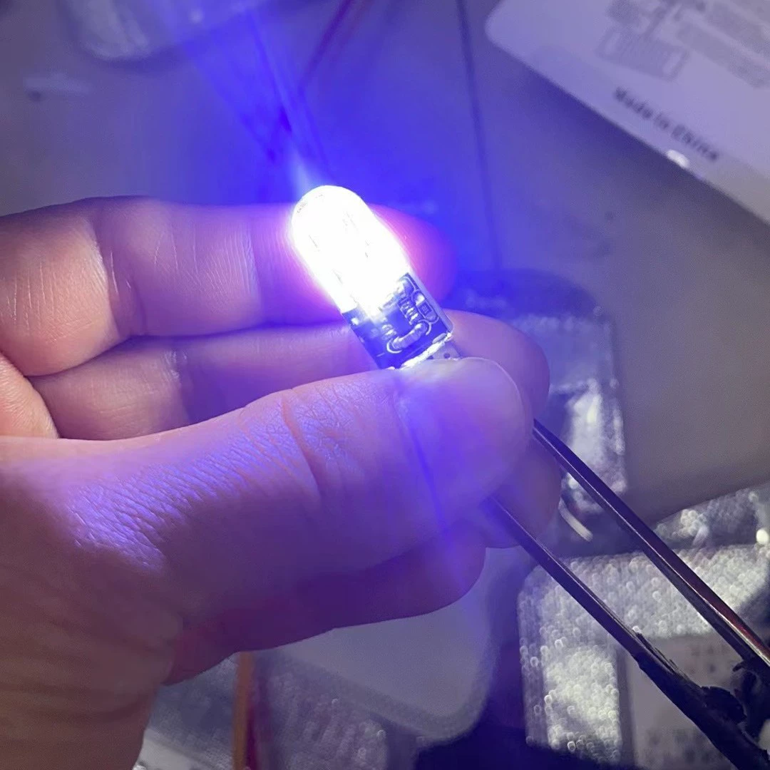 Автомобильная LED-лампа-лампа-фонарик T10 COB ярко-светящийся силиконовый фонарь для мотоцикла демонстрационные фонари для езды