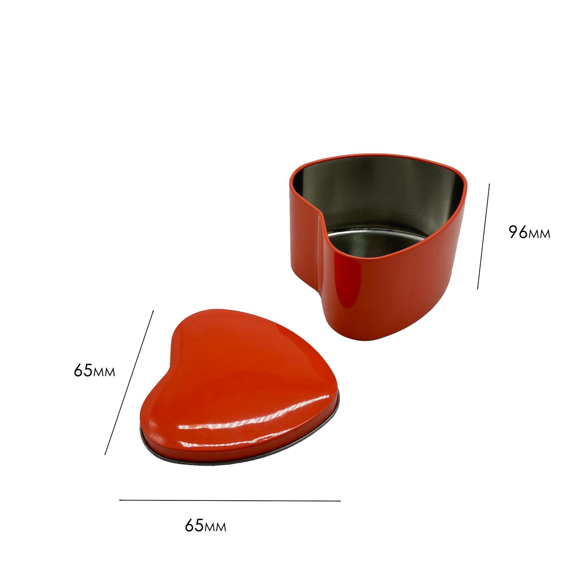 厂家定制心形铝罐马口铁盒喜糖包装盒情人节婚礼礼品