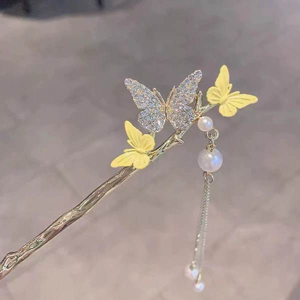 F0598 yellow butterfly stream Su Daba