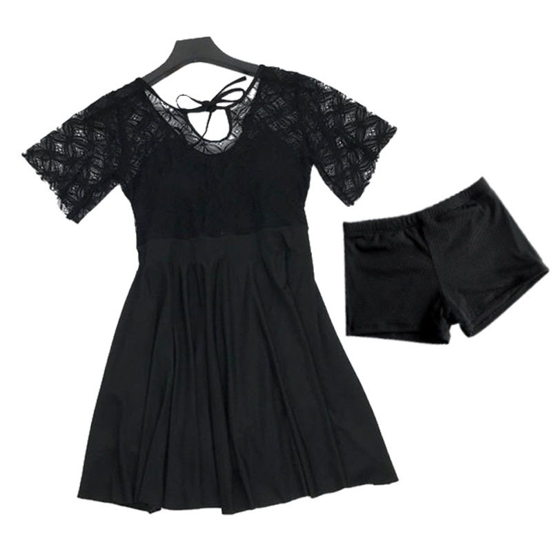 Traje de baño de las mujeres de una sola pieza conservador adelgazamiento vientre que cubre más traje de baño sexy encaje más tamaño grasa cubriendo traje de baño de grasa