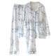 Pure Cotton Chest Pad Monthly Clothes Cardigan Long Sleeve Breastfeeding Pregnant Women Postpartum Nursing Home Clothes Spring and Autumn Late Pregnancy suit