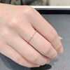 Universal brand zirconium, ring with stone, accessory, Korean style, silver 925 sample, simple and elegant design, wholesale