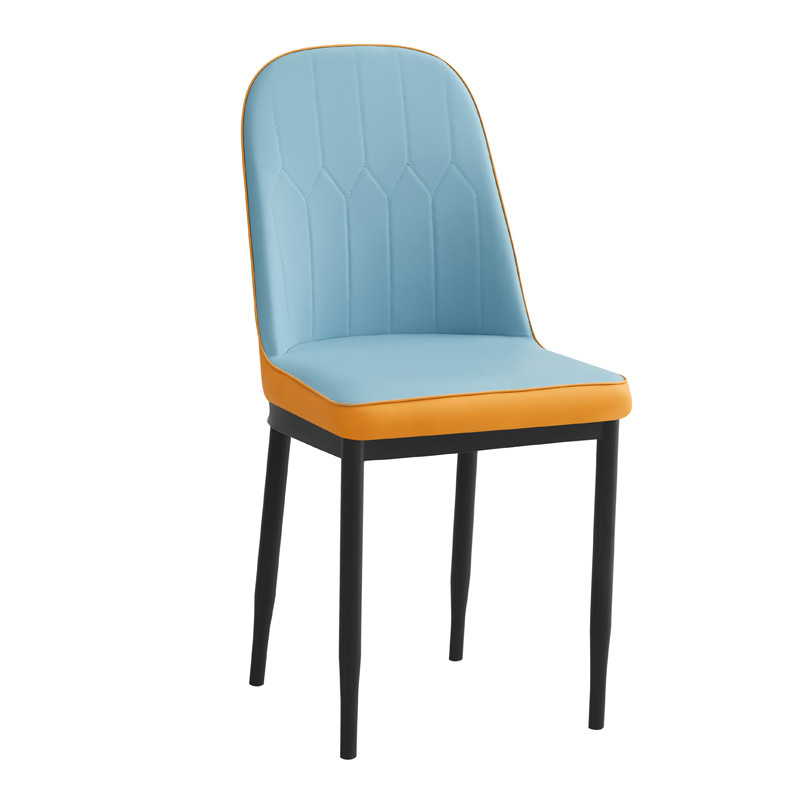 Silla de comedor de lujo ligera, taburetes domésticos, estilo nórdico simple, mesas y sillas de maquillaje en línea, restaurantes de hotel, mesas y sillas de comedor de hierro forjado