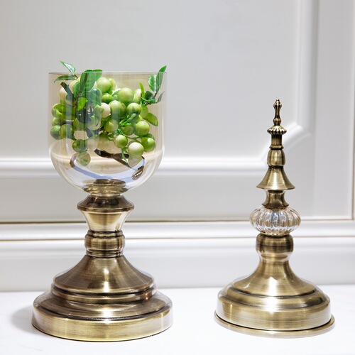 European-style vase decoration living room floral arrangement artificial flowers glass home furnishings decorative plate minimalist dining table living room decor