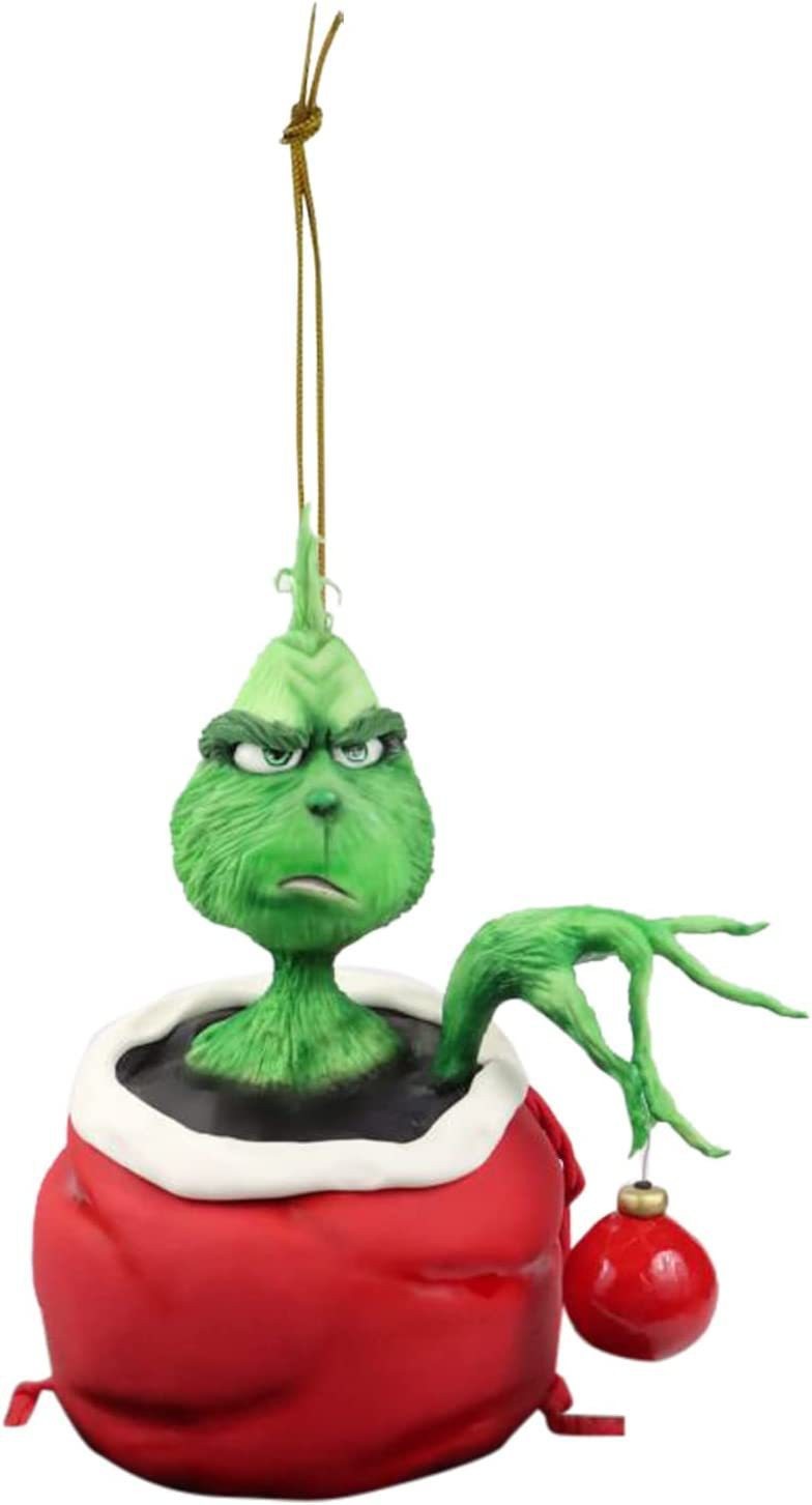 Grinch transfronterizo monstruo de piel verde árbol de Navidad colgante Grinch acrílico artesanía decoración de Navidad colgante