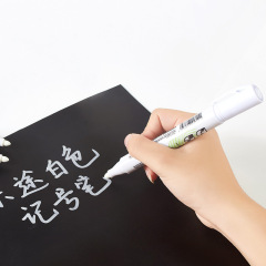 White waterproof marker, high-luminance, waterproof, quick-drying, water-based painting pen, erasable, new model, wholesale