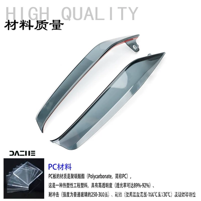 Suitable for 25 Models of Honda Ns125La Leg Windshield, Windproof Cover, Leg Protection, Side Wind Shield Accessories, Ns125La Windshield (Motorcycle front windshield) - smoky-gray