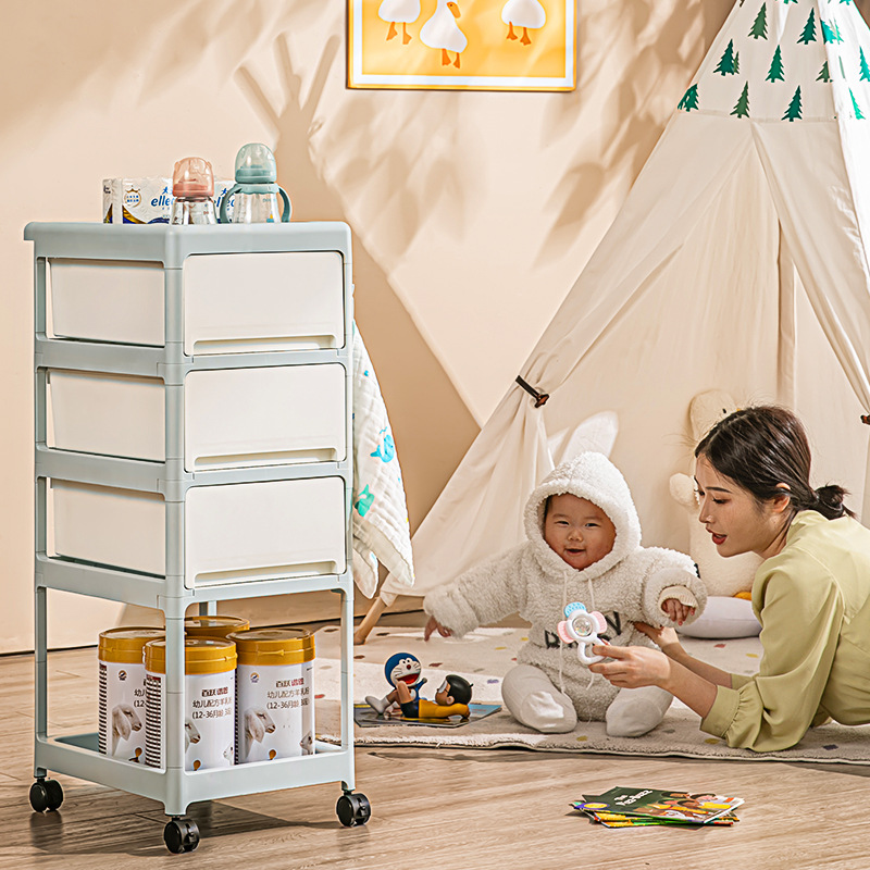 Children's trolley for new born, storage system, milk powder for bed for bedroom 3
