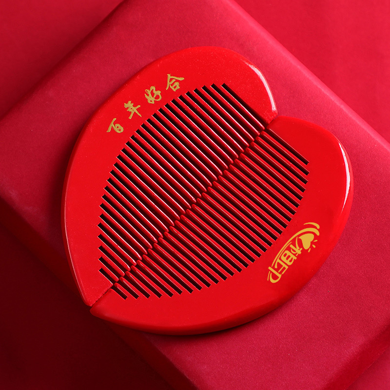 Boda rojo airbag masaje peine nueva pareja hogar electrostático peine pelo curling peine cojín de aire peine para regalo al por mayor