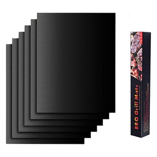 Teflon outdoor bbq barbecue mat glass fiber non-stick high temperature black barbecue mat suit a generation of hair