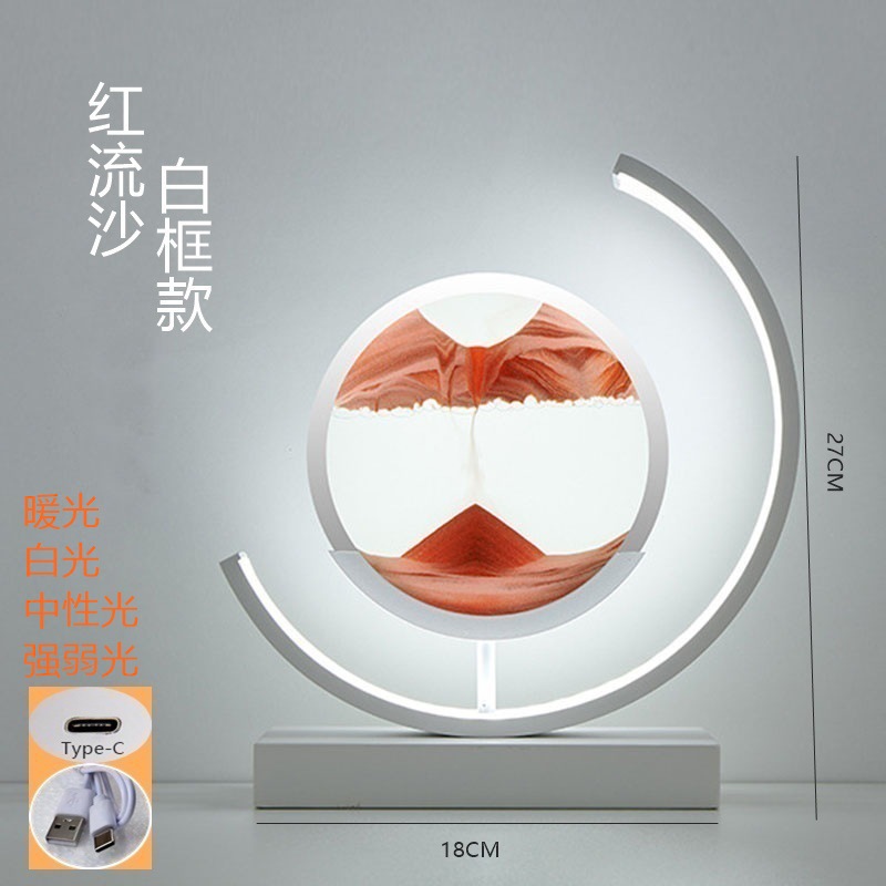 Pintura de arenas movedizas transfronterizas creativas, decoración, decoración, paquete de material de bricolaje hecho a mano, luz ambiental, regalo, luz nocturna