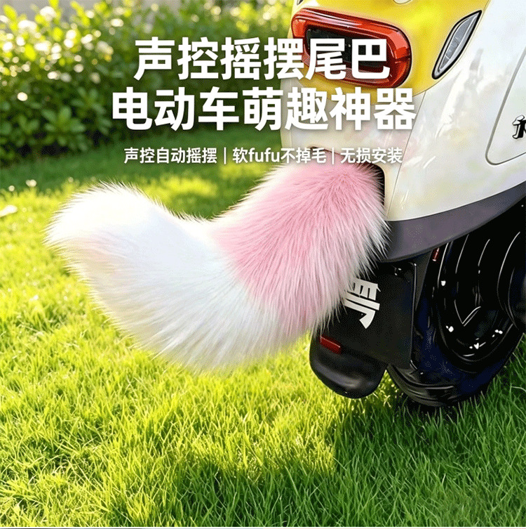 Moving Tail Decoration for Electric Vehicle Rear End, Suitable for Green Source, Lima, Xinri Electric Bikes, Small Decorative Accessories