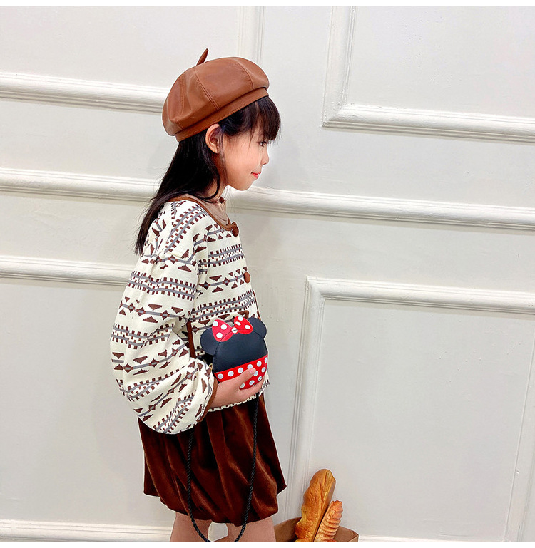 Children's bag, single-shoulder bag, 2021 new cute little bag, PU crossbody bag, trendy mini coin purse for boys and girls undefined