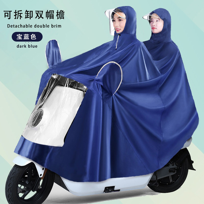 Raincoat eléctrico largo todo el cuerpo a prueba de tormentas motocicleta batería coche una sola persona para aumentar el grosor raincoat al por mayor