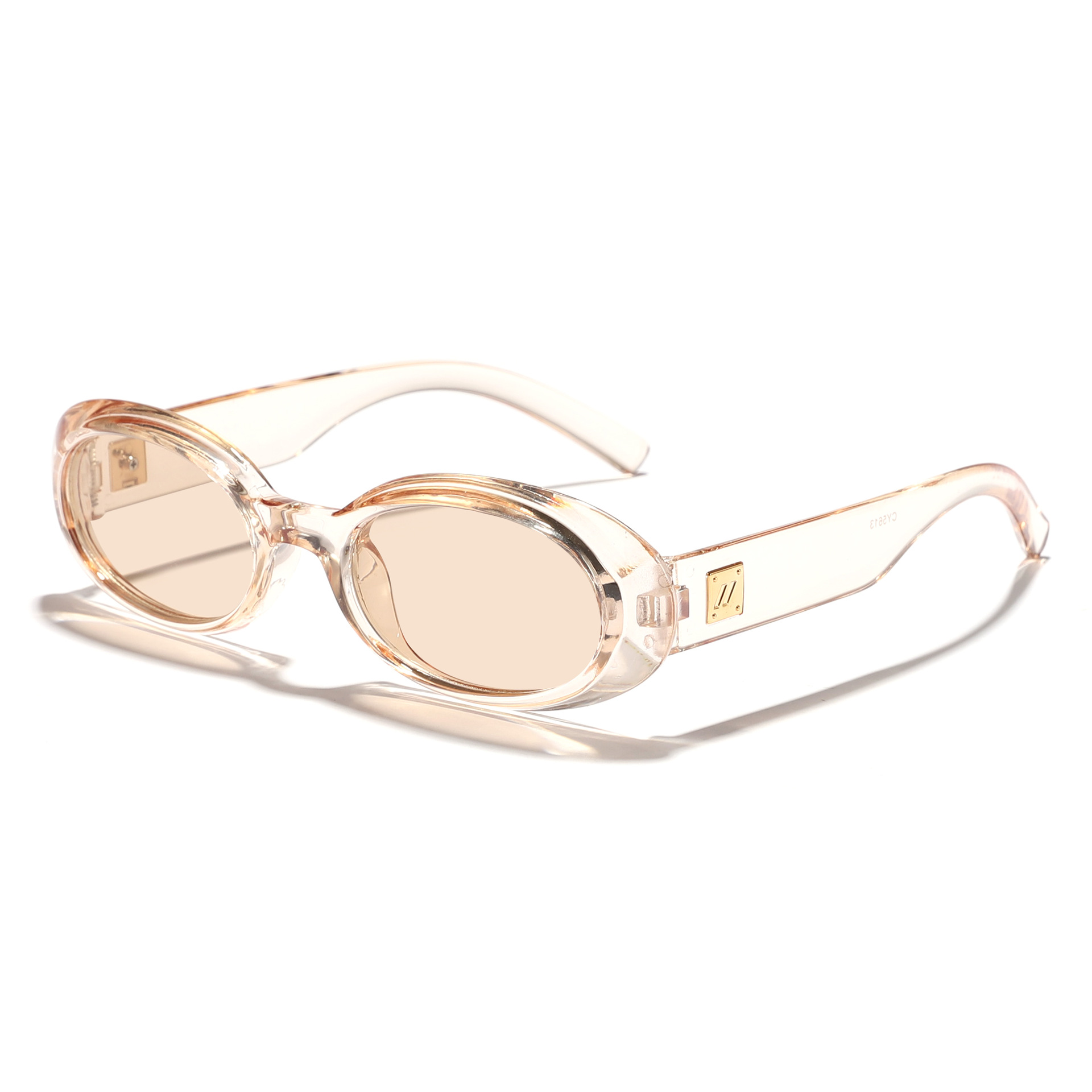 Gafas de sol ovaladas retro de moda europea y americana 2025 nuevas gafas de sol de protección solar de alta gama Sunglass