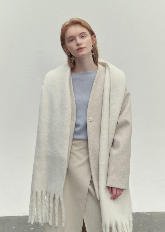 Autumn and Winter Korea East Gate Solid Color Versatile Soft Glutinous Lazy Wind Warm Long Scarf comes with an_voghion.com
