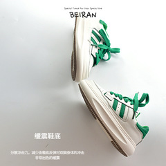 Children's sports shoes, breathable, cushioning, lightweight white shoes for boys and girls, casual breathable non-slip campus shoes, new style