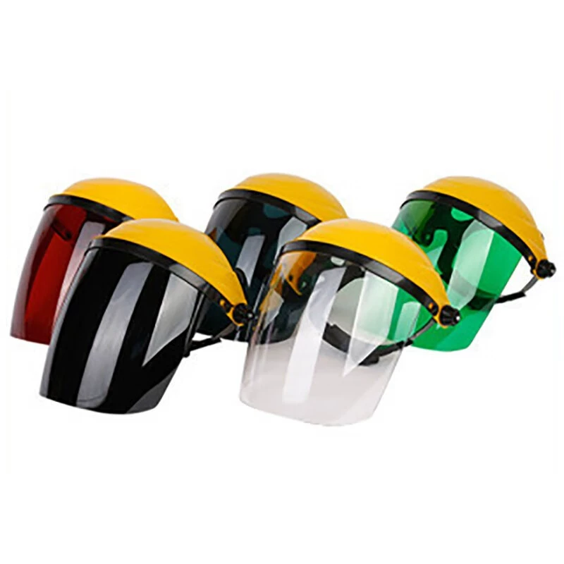 Защитная маска VLEN, легкая желтая маска для верхней части головы, защита лица, прозрачная защита от пыли и брызг