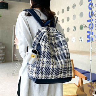 Mori Style Fashionable Pleated Retro Lightweight Schoolbag Women's Korean-style Harajuku ulzzang Backpack Female College Student Backpack