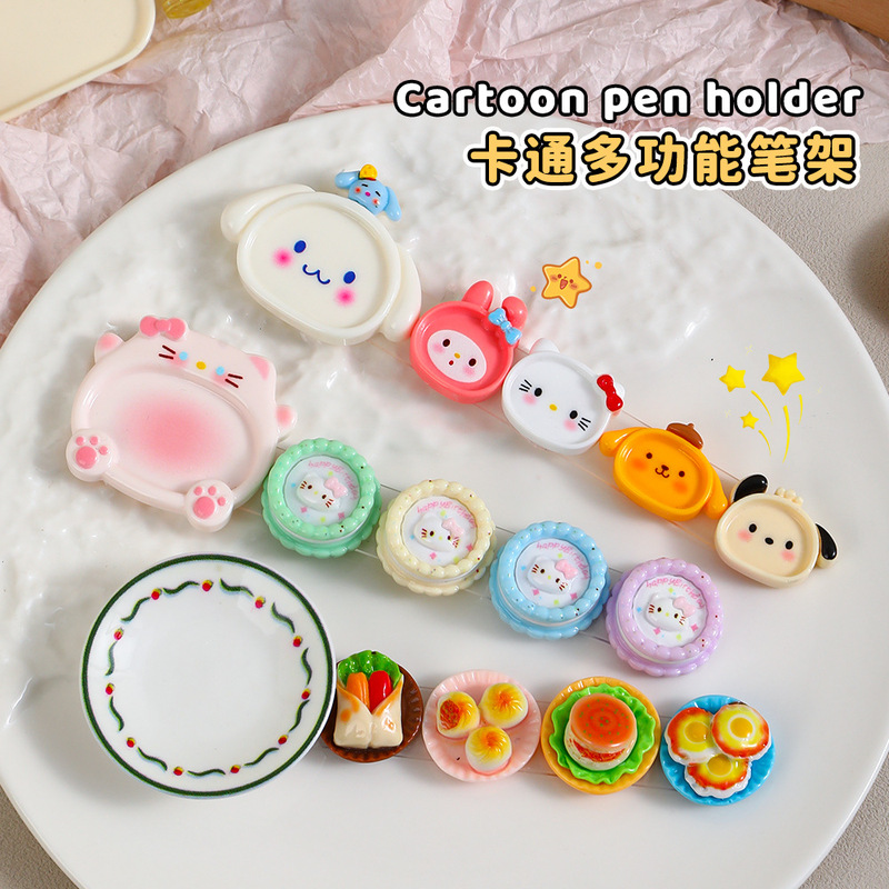 漫画ネイルペンホルダーかわいい多機能シャンプーカップグルメパレットカラーペンネイルアート専用ツール|undefined