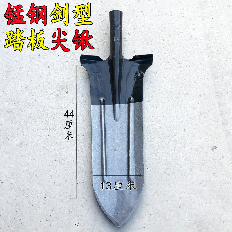 삽 망간 강철 깊은 파기 삽 파기 나무 삽 삽 파기 토양 파기 트렌치 긴 팁 삽 도구