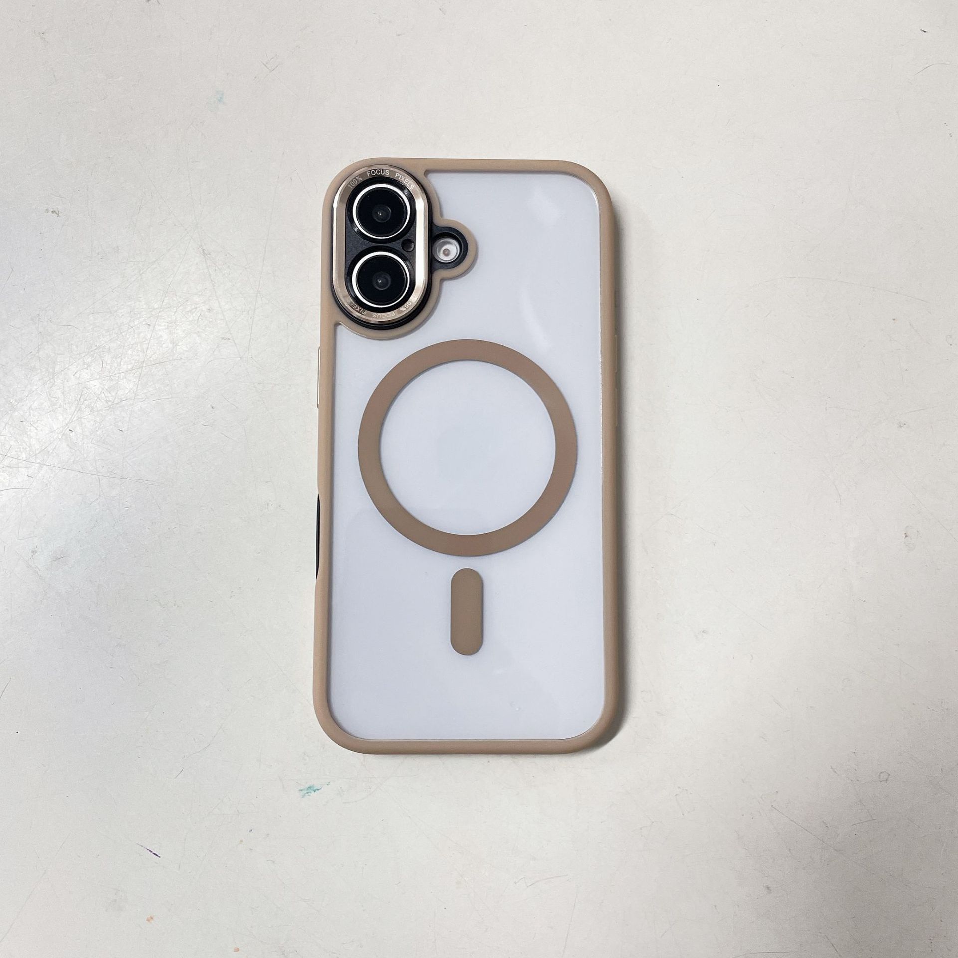 Escudo fino simple y transparente con succión magnética para iPhone14 Apple 16ProMax funda para teléfono móvil 15 pareja 13 duro 16
