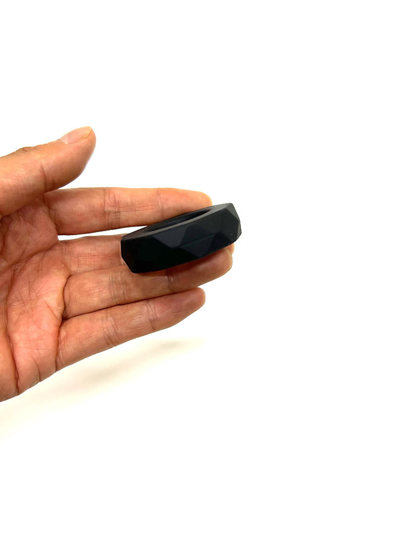 Liquid Silicone Lock Ring Sleeve, Dual Scrotum Binding Cock Ring for Men — detail image 6