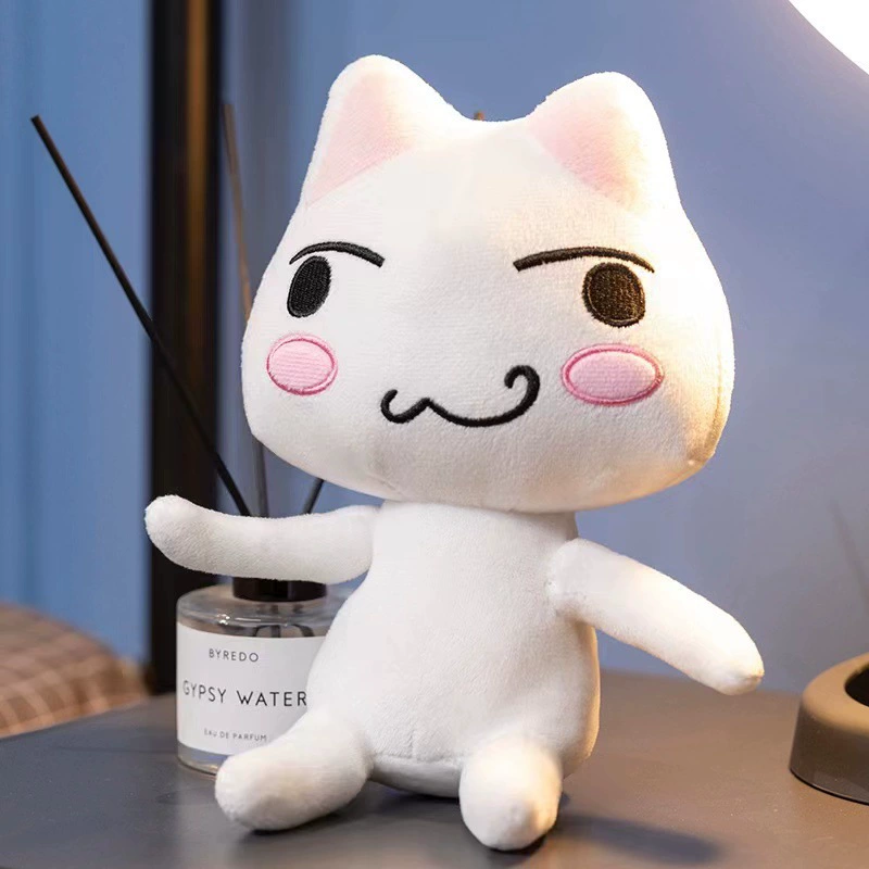 New product cross -border Toro Inoue Plush Doro Cat Doll Creative Smile Face Couple Cat Plush Toys