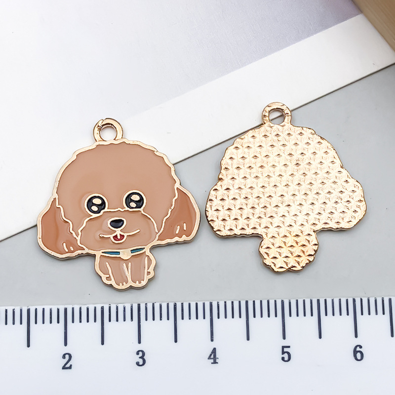 クロスボーダー漫画動物ペット犬子犬足跡 diy 合金オイルドリップキーホルダーネックレスジュエリーペンダントペンダント|undefined