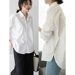 Autumn Korean Dongdaemun White Shirt Women's Tops Loose Casual Niche