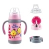 Disney, children's milk warmer stainless steel, glass, cup with glass