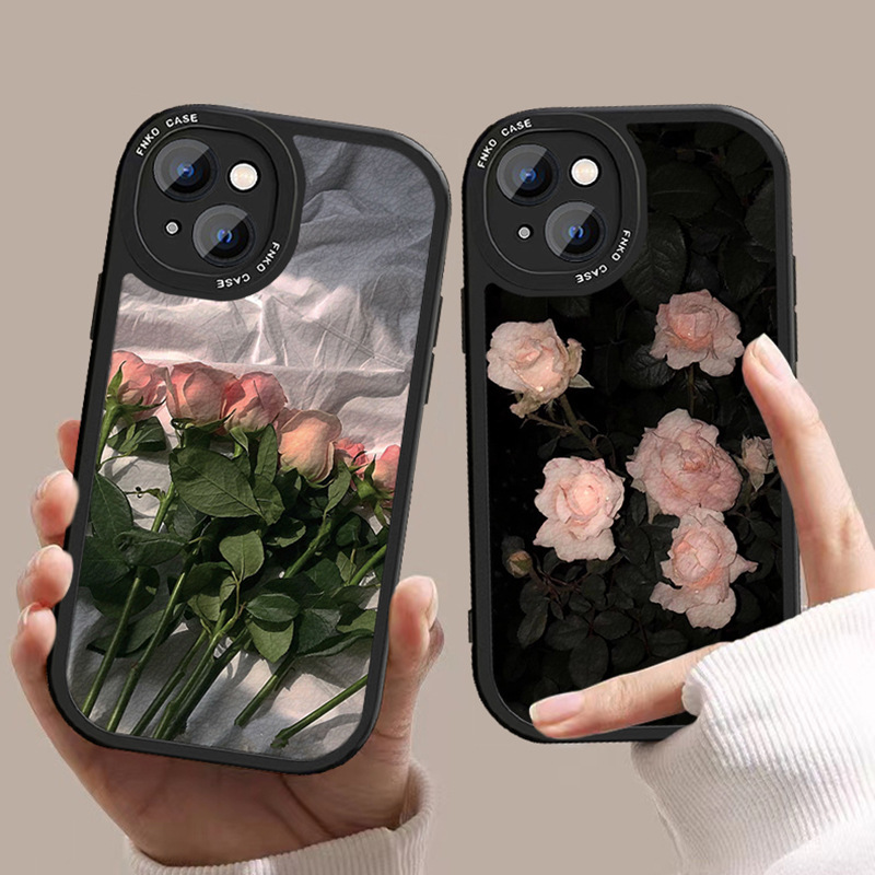 Apple 16 Pro Phone Case 11 Max Compatible iPhone 17 Protective Cover 12 Mini Painted 15 Rose 14 Plus