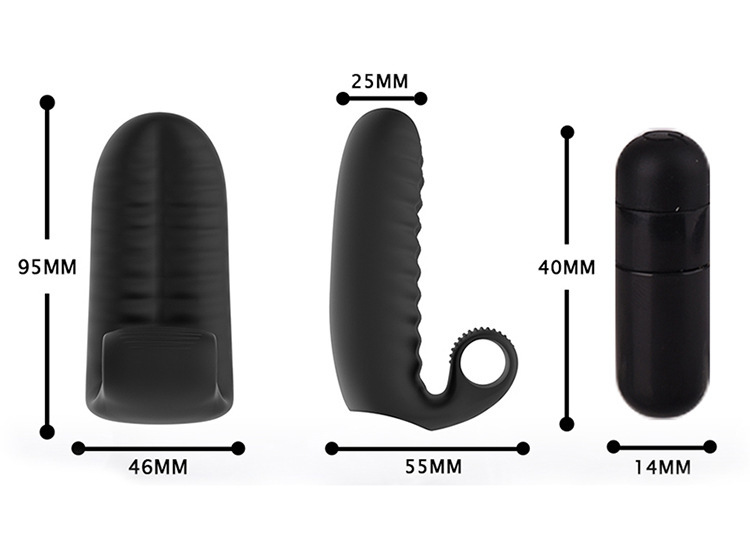 Genopladelig finger vibrator i silikone til par_voghion.com