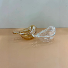 ins小众玻璃小鸟糖缸首饰盒学生饰品收纳盒手饰书桌置物礼物