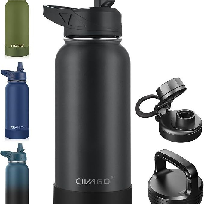 Botella de agua fría con aislamiento térmico de doble capa, bicicleta de montaña por carretera, ciclismo al aire libre, prensa deportiva, taza extruida