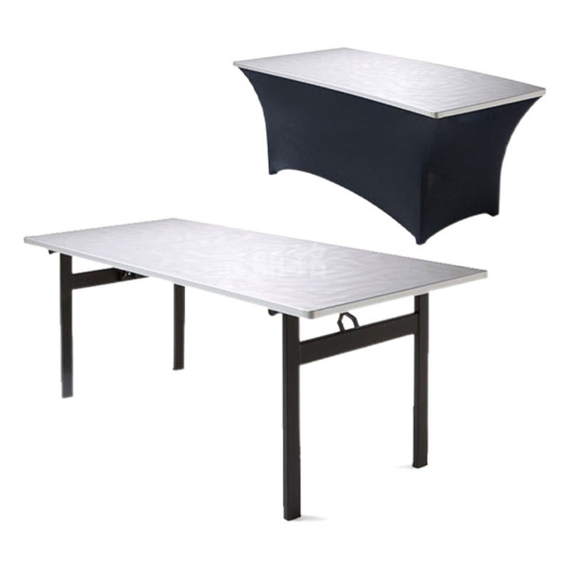 Fábrica al por mayor mesa plegable mesa cuadrada Oficina IBM mesa de entrenamiento mesa de conferencia al aire libre simple mesa rectangular de PVC