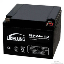 莱克龙蓄电池NP24-12 免维护工匠型 UPS监控基站后备应急电源 默