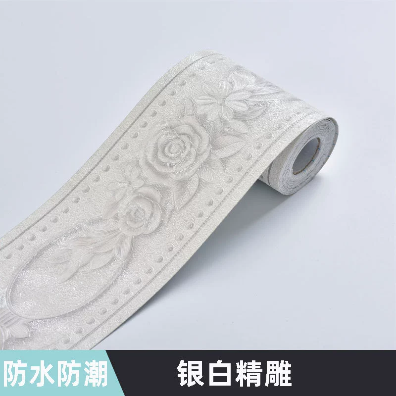 PVC Self-Adhesive Wall Sticker Roll, Waterproof, 10.6 cm × 5 m, Decorative Patterns