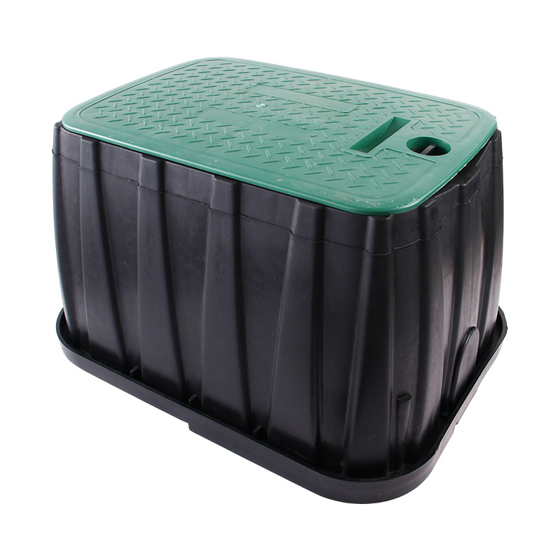 Caja de válvula de toma de agua enterrada tipo herramienta de riego de jardín caja de válvula de plástico para riego por pulverización verde pozo de válvula de múltiples tamaños
