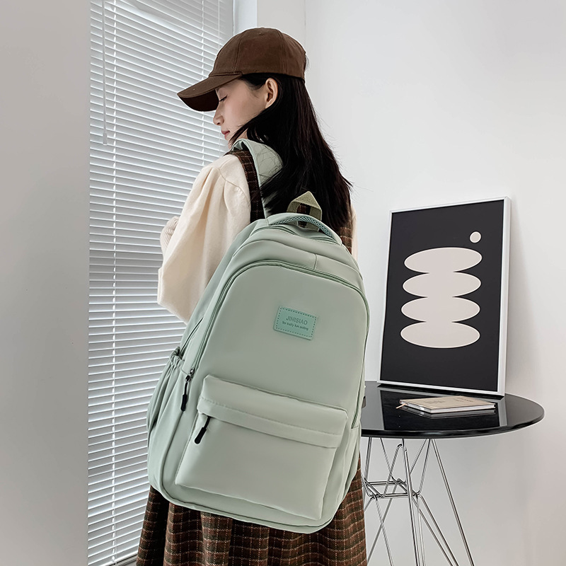 バックパック新 2025 学生バックパック韓国語版シンプルなインターネット有名人ホットスタイル高価値通勤大容量スクールバッグ|undefined
