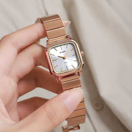 外贸手表网红小众简约时尚方形百搭复古气质ins复古手表女式腕表