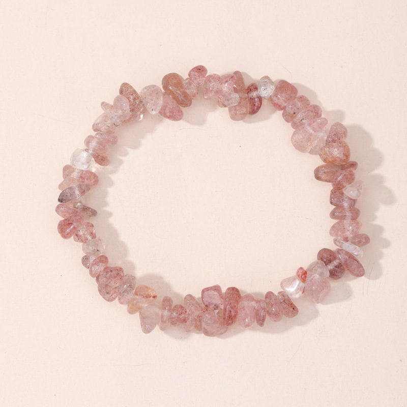 Strawberry, bracelet natural stone, 12 size