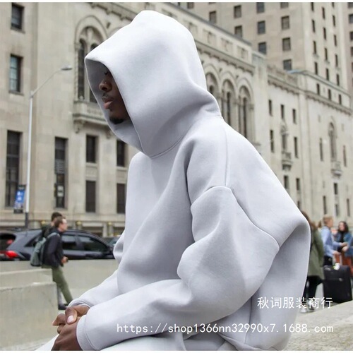 New Men's Hooded Streetwear Loose Fashion Casual Sweatshirt Slim-Waist Straight Drop-in Pant Wholesale