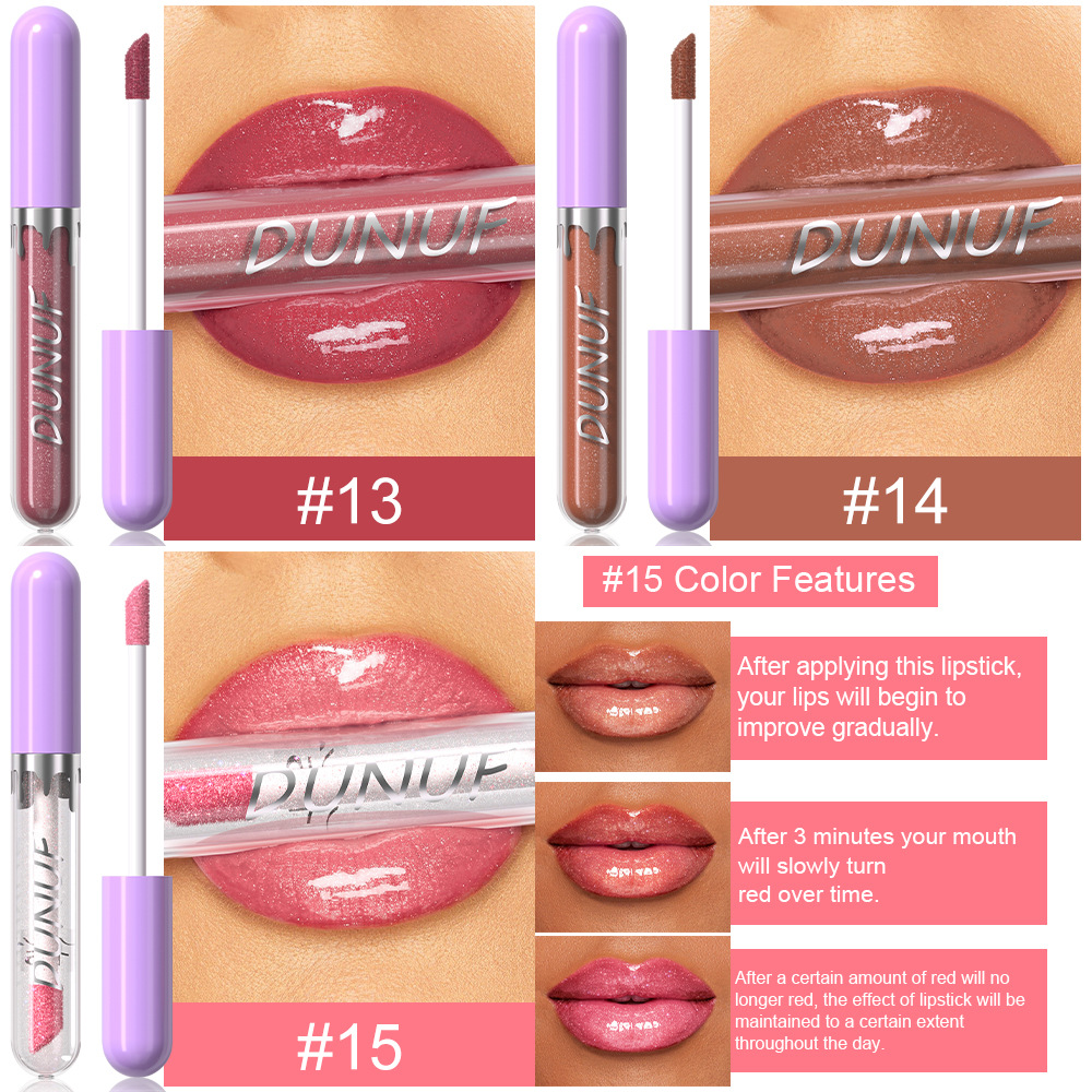 Check out DUNUF 5-tube Moisturizing, hydrating, glossy and easy-to-color lip gloss! Link Disclaimer - Foreign Trade undefined