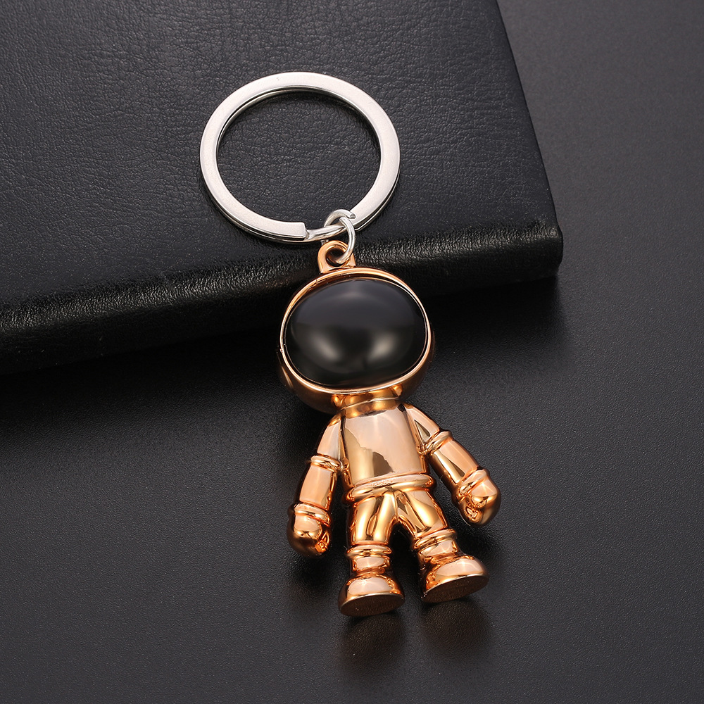 Cartoon Style Astronaut Plastic Unisex Bag Pendant Keychain display picture 3