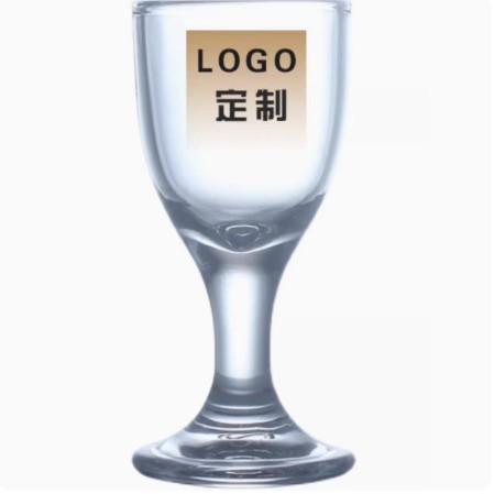 Copas de vino blanco de vidrio para el hogar, copas de vino pequeñas, copas, copas de un bocado, copas de balas, copas Moutai comerciales, impresión de barra KTV