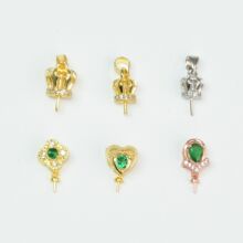 14K������ʯ�ʹڰ������diy��������ñ�ֹ��Ʒ����A�����